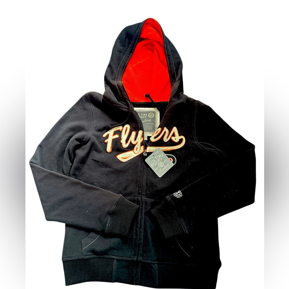 NWTS Philadelphia Flyers Nhl Old Time Hockey Hoodie Sweatshirt, Sz M, authentic - Picture 3 of 10